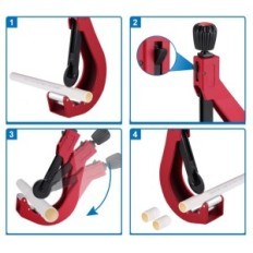 Cortador Baoshishan para pipcas PVC / PE / PPR, 50-120 mm, plástico duro