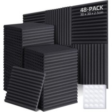 Used Ohuhu acoustic foam, 36 pieces, sound insulation to studio