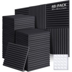 Used Ohuhu acoustic foam, 36 pieces, sound insulation to studio