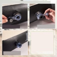 Gonflable Raptavis King Taille Big Matelas, Soins confortables à la maison ou au camping, utilisé