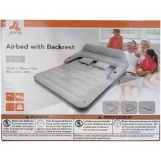 Oppustelig raptavis king size store madrasser, komfortabel sove hjemme eller camping, brugt