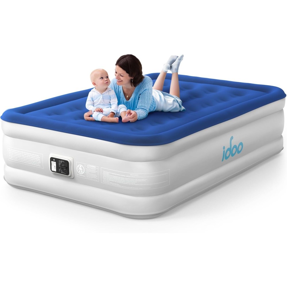Inflatable mattress Idoo I-HOM27 repaired comfortable and portable mattress with electric pump after repair
