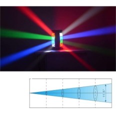 Kahjustatud Disco Betopper 8x3W RGBW 240V 45W Värvikas etapivalgutus valguse mõju ja automaatrežiimiga