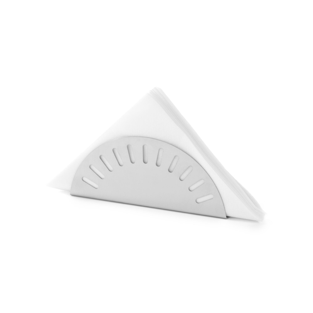 Suporte de guardanapo de aço para guardanapos semi-redondos - Hendi 428511