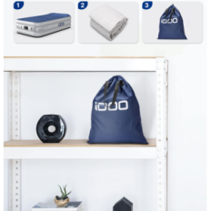 Golofte matras met Idoo King Size I-C-012 na het repareren van de matras de slaapkamer