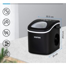 IcePure Malý led stroj, 9 kostek za 8 minut 20 kg za den, poškozený