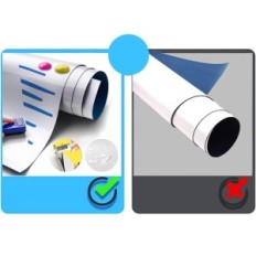 Self-adhesive magnetic plaque film Jomusaga, 100 pcs, no set