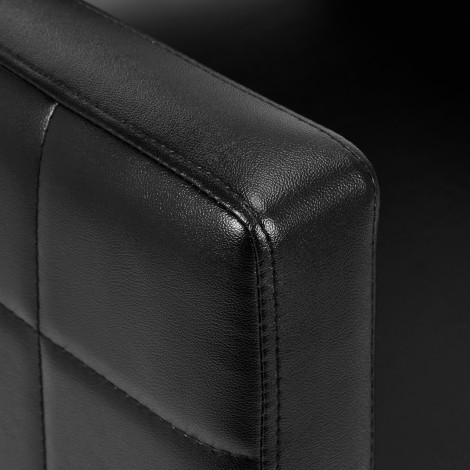 Poltrona da Styling Gabbiano Black Ankara — primo piano del bracciolo