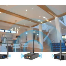 1MIA Audio Receiver 3 i 1, trådløse sendere og 2 mottakere