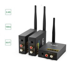 1Mii Odbiornik audio 3 w 1, bezprzewodowy transmiter i 2 odbiorniki