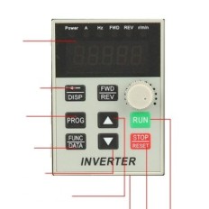 XSY-AT1 (AT1-2200x) VFD 2,2WKW 220V, 3-faas, kasutatud