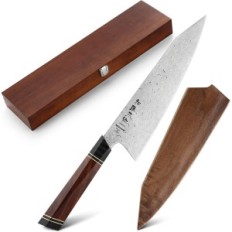 Hezhen 8.5 hovedkniv, 110 lags Damascian Steel, KiritSuke