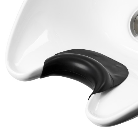 Capa de silicone com ventosa para unidades de lavagem de cabeleireiro — close-up da superfície