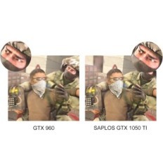 Beschadigde Splos GTX 1050 TI 4 GB GDDR5 grafische kaart, PCIE, 128 bits