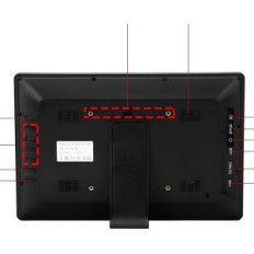 Digitalni okvir VBESTLIFE 12 "YS03187-07, HD LED, Ura, MP4 / AVI