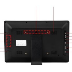 Digital ram vbestlife 12 "YS03187-07, HD LED, klocka, MP4 / AVI