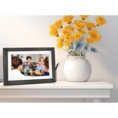 Digitalni okvir okvir DW10 10.1 "32 HR WiFi IPS dodir, drva poput