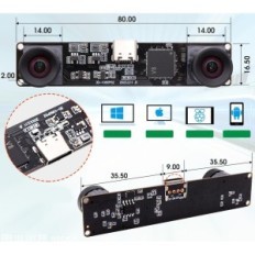 ELP-USB3D1080P02-V85 Dual objektiiv USB kaamera, 1080p 60fps