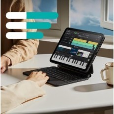 ESR 6B022 Fall med iPad Pro 11 "(M4 2024) QWERTZ, 360, Svart