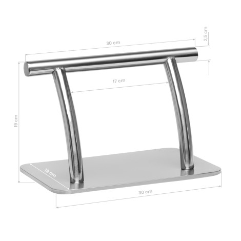 Repose-pieds de coiffure L005S argenté