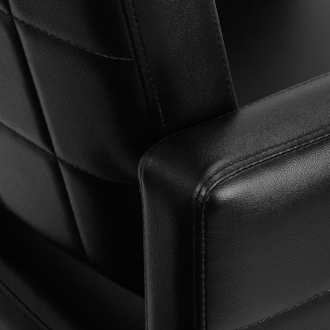 Poltrona da Styling Gabbiano Black Ankara — primo piano del bracciolo