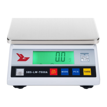 Escala de precisão precisas SBS-LW-7500A LCD. 0,1g a 7500g