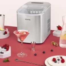 Cubo de gelo H.Koenig KB14, aço inoxidável, 120 W, 2100 l, prata