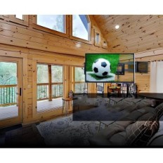 Stěna rukojeť televizní kovářská montáž fm9388-b, rameno 42 ", VESA 600x400