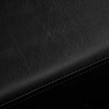 Silla de peluquería Gabbiano Genua oro negro — detalle de la superficie
