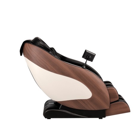 Fauteuil de massage Sakura 305 en cuir et bois — vue latérale