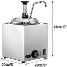Sérült rozsdamentes acél szósz melegítő 2,5 l 650 W hzexun