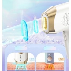 Épilateur laser Sarlisi avec fonction de refroidissement, 5 modes d'exposition