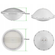 Lylmle par56 R-PL02-CD20W baseino lempos, RGB, 20W, 2 vnt.