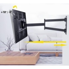 Corner käepideme TV sepistamise Mount Hy9414-B, õlg 33 ", VESA 400X400