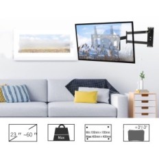 Hjørnehåndtag TV Smedning Mount HY9414-B, skulder 33 ", VESA 400x400