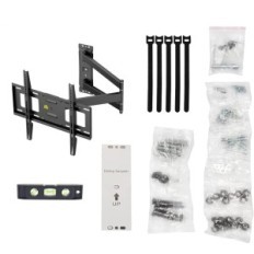 Rohové rukojeti televizní kovářská Mount HY9414-B, rameno 33 ", VESA 400x400