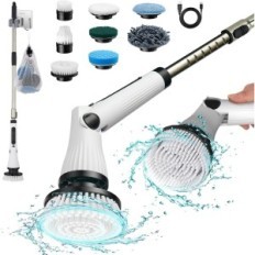 Cepillo eléctrico LZ-8052, inalámbrico, 8 puntas, blanco