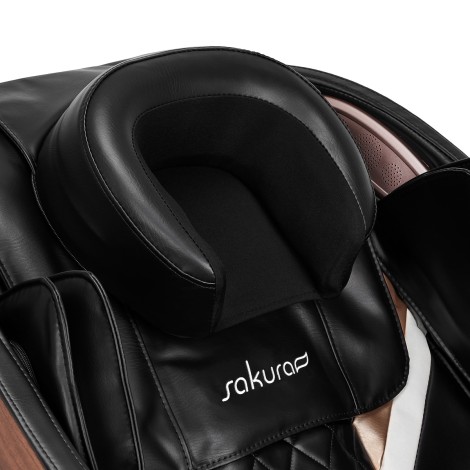 Masirajuća stolica Sakura 305 drvo i koža — detaljni prikaz glave