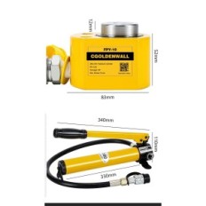 Brugt Cylinder 10T + CP-180 Pumpe (CGOLDENWALL CGB-180), 2 mm hoppe