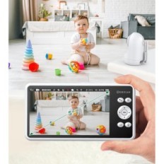 Elektronski dadilja sebikam 5 "720p, 2 kamere, 4000mh, PTZ 355 °, Vox, noć