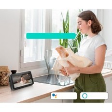 Câmera usada Botslab C221 WiFi 3K 5MP 360 °, movimento / ruído, noite, Alexa