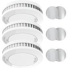 Xindum SM01 Røgfølere, Mini 3 stk, TÜV, uden blinkende, hvid