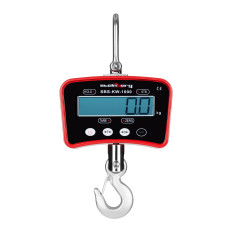 HOOK TEŽA SUSPED z daljinskim upravljalnikom do 1 ton 1t LCD rdeča