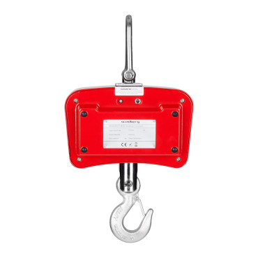 Kokvikt suspenderad med fjärrkontroll upp till 1 ton 1T LCD röd