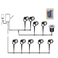 Aialamp ahotsuk 5W LED, IP66, RGB, kinni jäänud, komplekt 8 tk, g klass