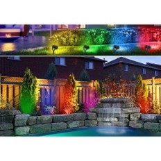 AHOTSUK 5W LED, IP66, RGB, behelyezve, set 8 db, osztály G