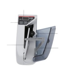 Gebruikte geldrecord, 7.3x2.8x4", 600 bankbiljetten / min, EU-plugin