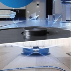 A dusting robot with Ecovacs T9 AIVI, 5200mAh floor cleaning function, used