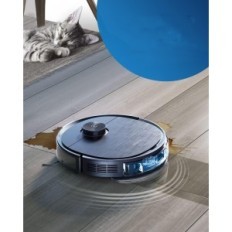 Um robô de pó com Ecovacs T9 Aivi, 5200mAh Função de limpeza de piso, usada