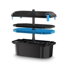 Facturatie-filtratiesysteem 70 W Solar 2500L / h om 4.200L te PEDELEN, gebruikt